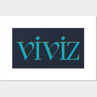 8bits style Viviz logo - 비비지 Posters and Art